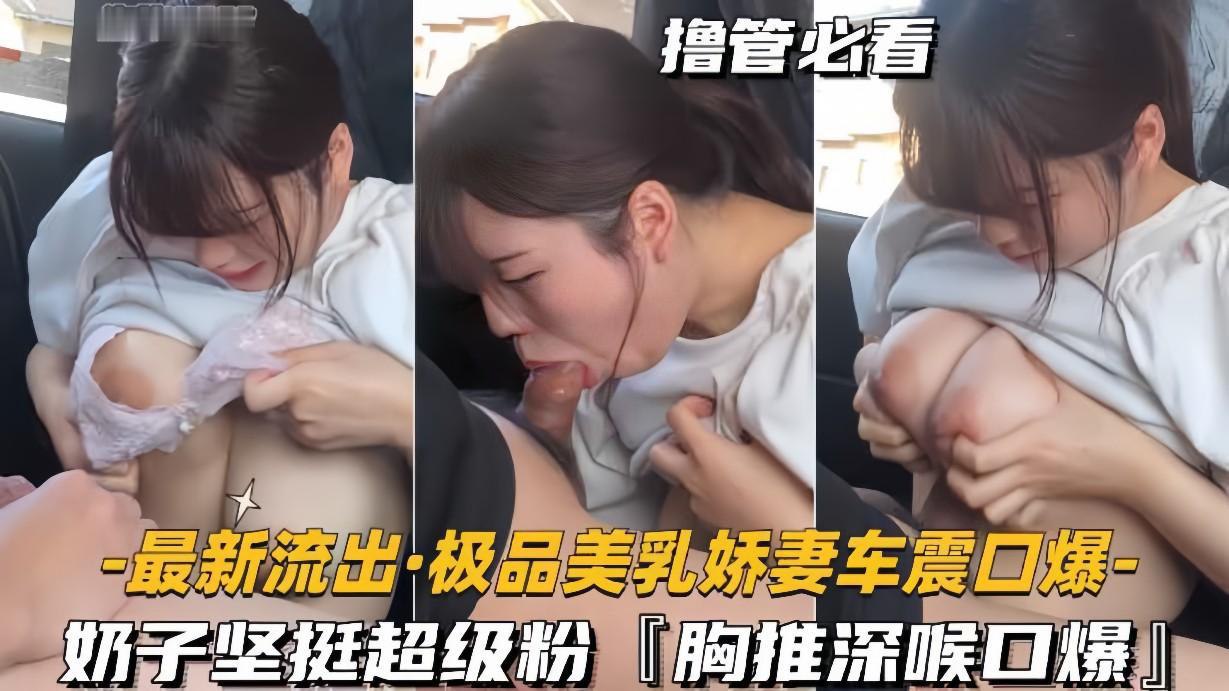 【最新流出】极品美乳人妻车震口爆实录！巨乳坚挺粉嫩，深喉胸推窒息级服务
